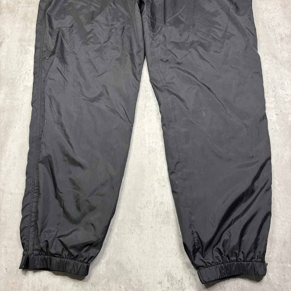 Adidas Vintage 90s Black Nylon Windbreaker Track Pants Men XL Joggers Zipper Leg